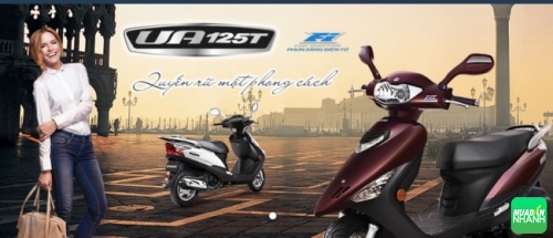 Xe tay ga Suzuki UA 125T tôn vẻ thanh lịch cho phái đẹp