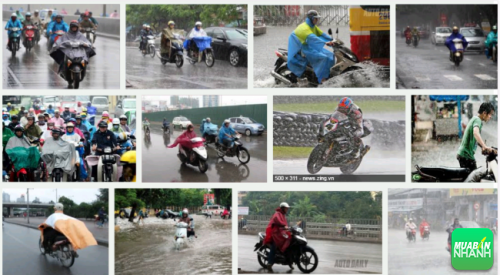 Cách phanh xe máy an toàn cho bạn khi liên tục đi trong trời mưa